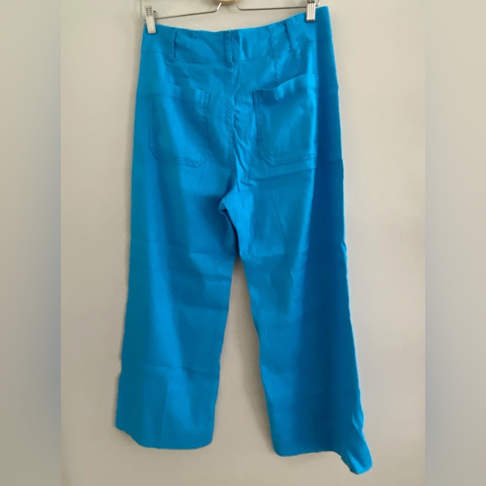 Anthropologie The Colette Cropped Wide-Leg Pants by Maeve Linen Edition - Picture 5 of 8